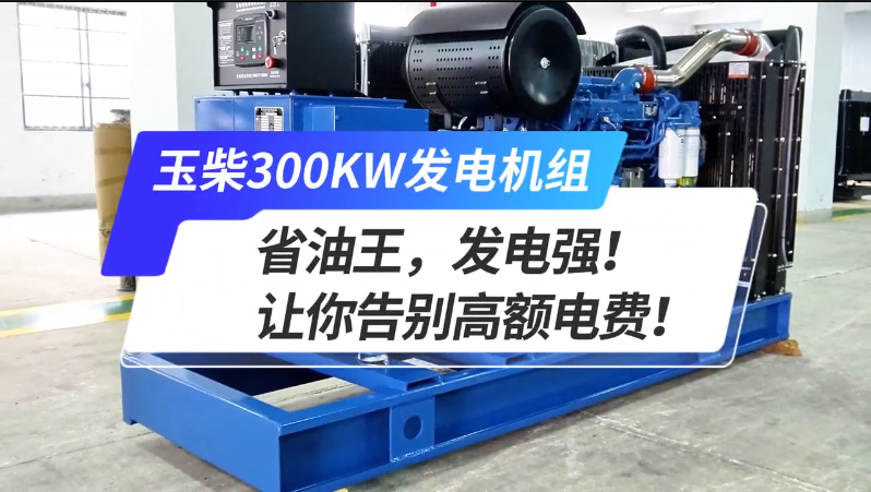 「視頻」玉柴300kw發(fā)電機(jī)組，省油王，發(fā)電強(qiáng)！讓你告別高額電費(fèi)！ 